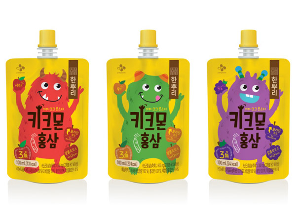 CJ제일제당, 어린이 음료 ‘한뿌리 키크몬 홍삼’ 3종 출시